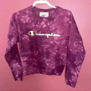 Champion Purple Tie-dye sweatshirt
